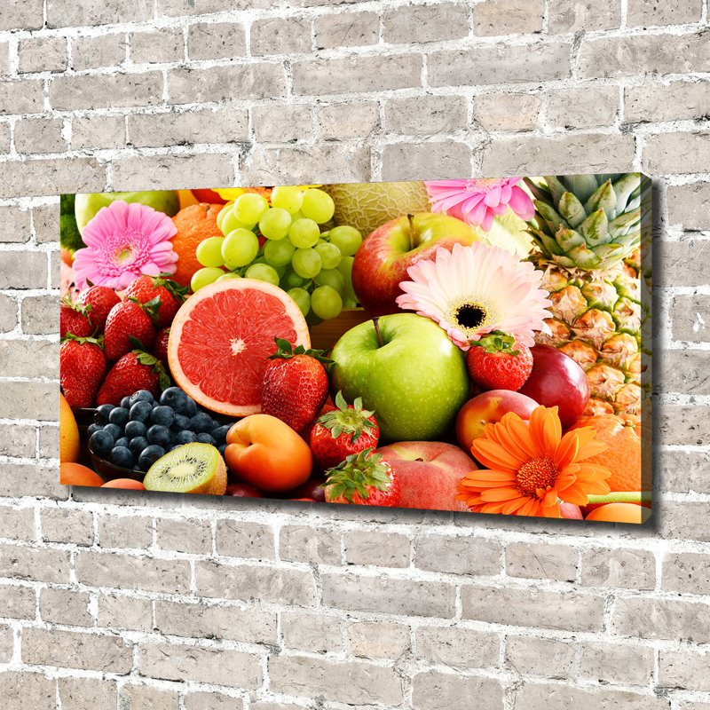 Colourful Fruits - No Frame Print on Canvas
