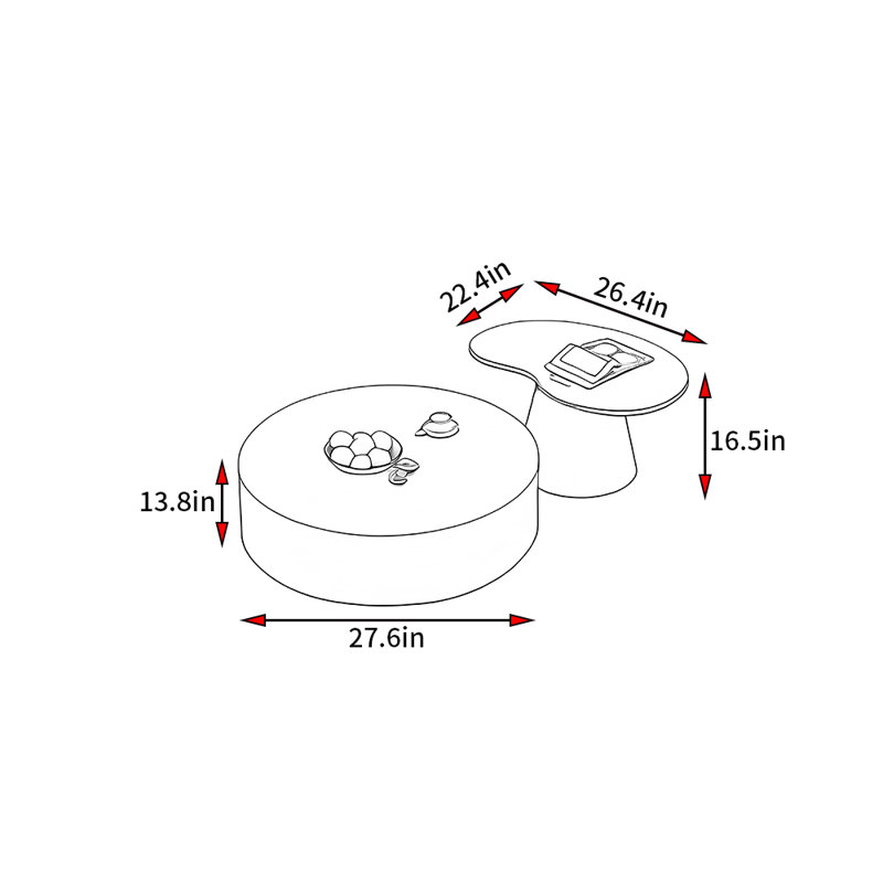 Modern Minimalist Style Coffee Table