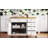 52'' Kitchen Island With Drop Leaf, Embossed Texture, Wheels, Spice Rack, Towel Rack, 2 Doors, 5 Drawers, And Adjustable Shelf For Kitchen-1030136199