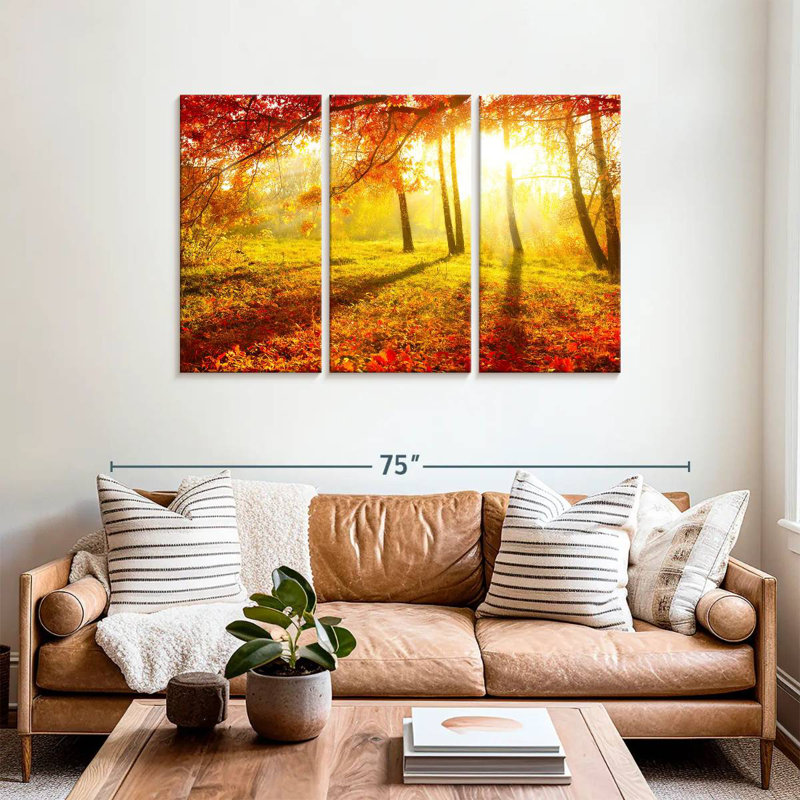 Alvord, paysage d'automne lumineux, H 36 po x l 57 po