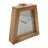 Lizzy Tapered Table Clock, Nickel-Tone Dial, Solid Mango Wood Frame 11 Inch