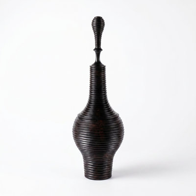 Ebony Wood Collection Wood Jar