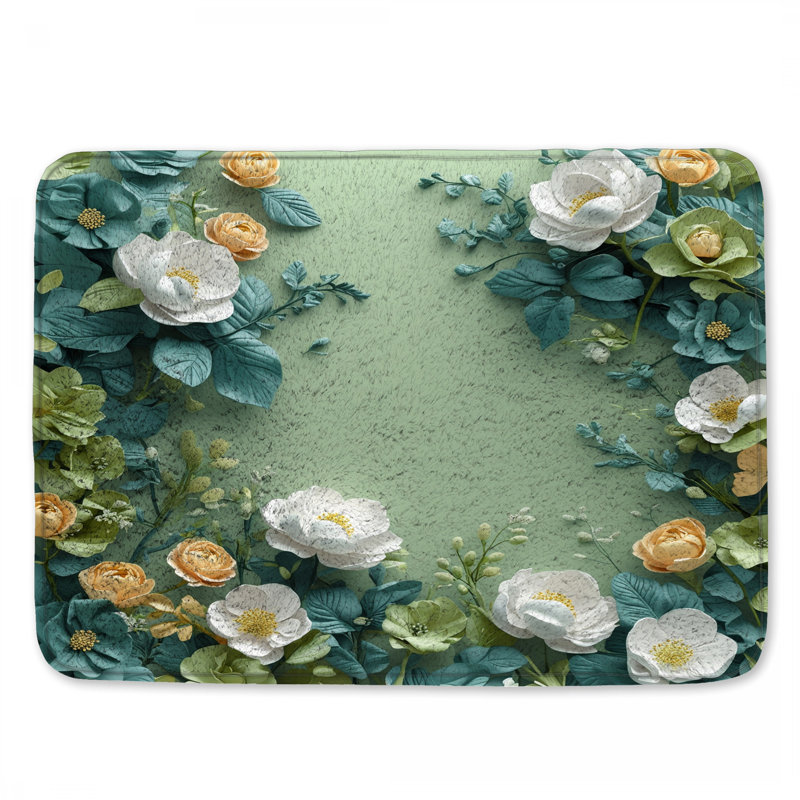 Tapis de bain Roses, 24in W x 17in L