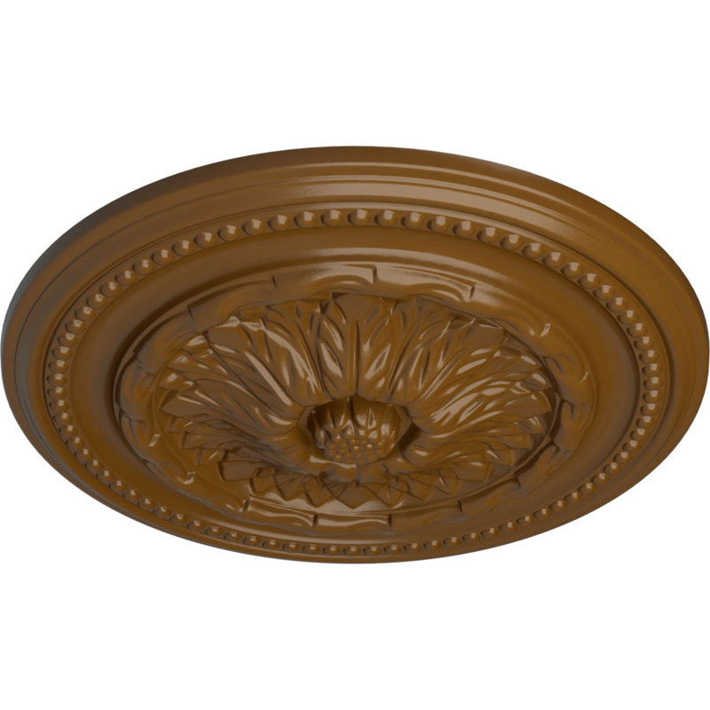 Médaillon de plafond Chester H 15,75 po x l 15,75 po x P 1,875 po, Topaze fumée
