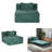 Compression Sofa,Convertible Floor Sofa Bed With Fixed-Shape Frame,Single Seater Boneless Modular Sectional Sofa,No Assembly Required-591752311