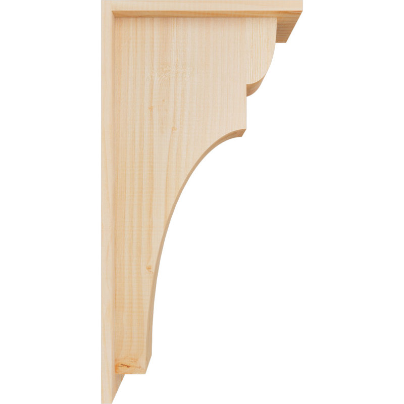 Yorkshire Yorktown avec plaque arrière, H 24 po x l 5,5 po x P 12 po, Sapin de Douglas, Lisse