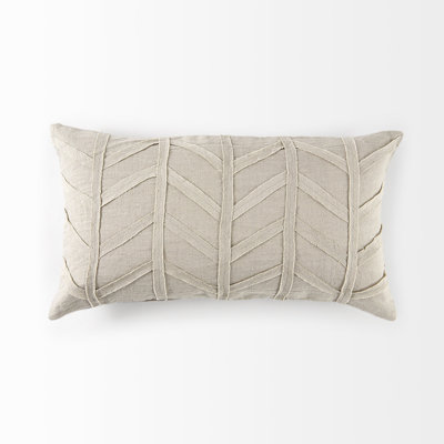 Chevron Linen Pillow Cover