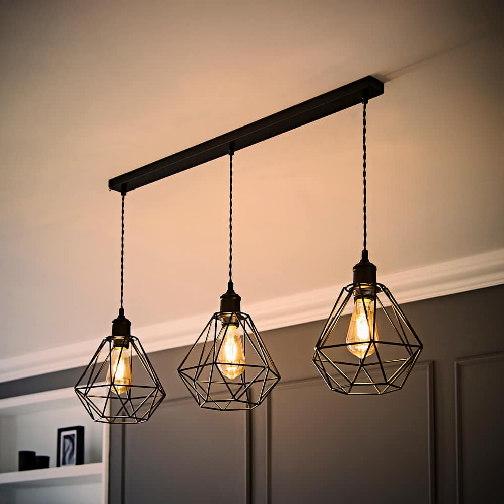 3 - Light Matte Black Pendant