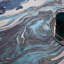 Aurora AU18 Ocean Metallic Blue Area Rug-825639604