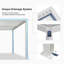 Pavillon de jardin à persiennes mauve en aluminium 10 'x 12' avec 2 toits durs réglables indépendants pour la cour-125939389