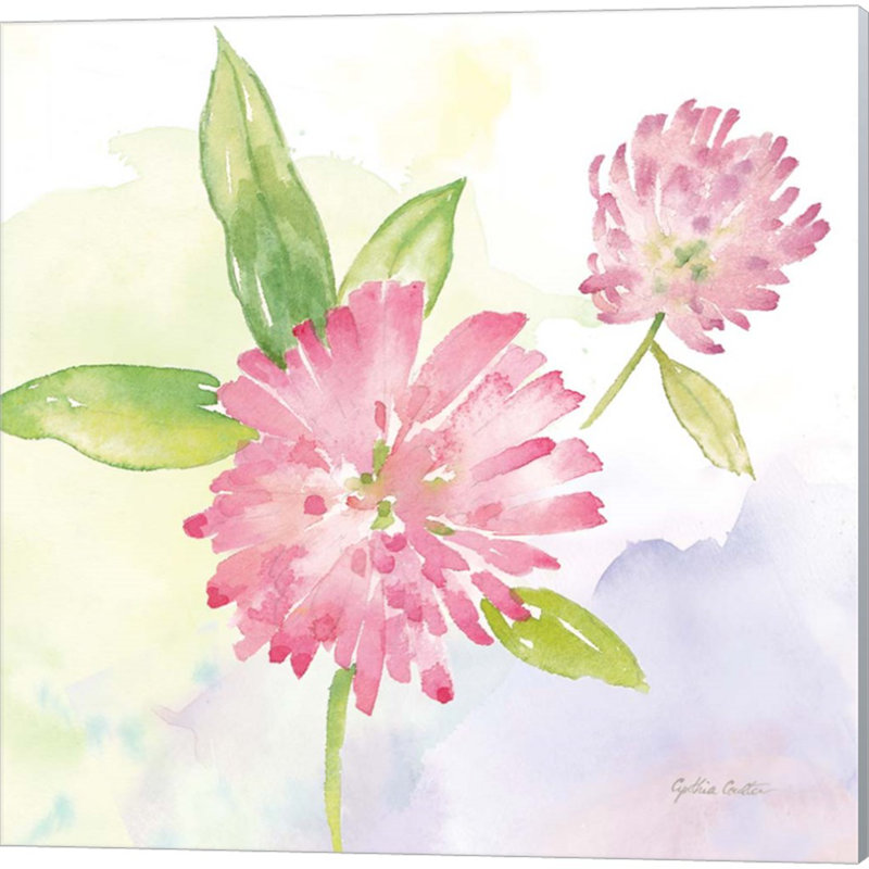 Wildflower Single I & II Floral Canvas Art Set