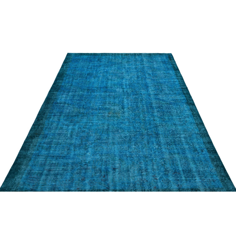 Williston Forge Atina Turquoise Vintage Wool Handmade Area Rug ...