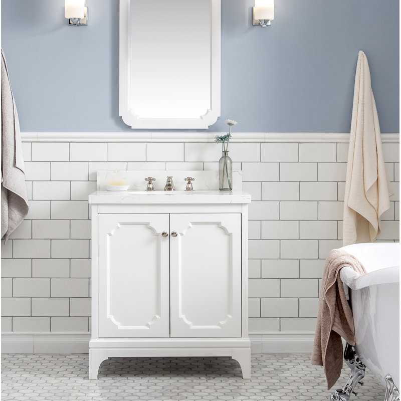 Ensemble de meuble-lavabo de 30 po Bernardo, Blanc pur