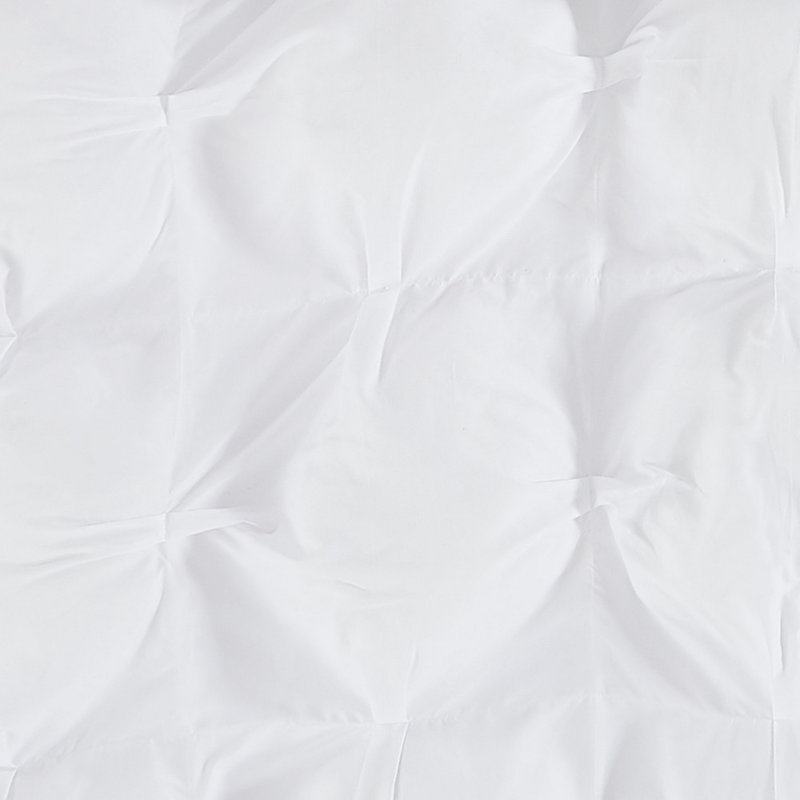 Ensemble d'édredon surdimensionné vraiment moelleux Puffer, 1 édredon de très grande taille et 2 taies déco, Blanc