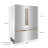 ZLINE Autograph Edition 60 in. 32.2 cu. ft. French Door Built-In Bottom Freezer Refrigerator with Water Dispensers and Ice Makers in Satin Stainless Steel-88863848-79459999