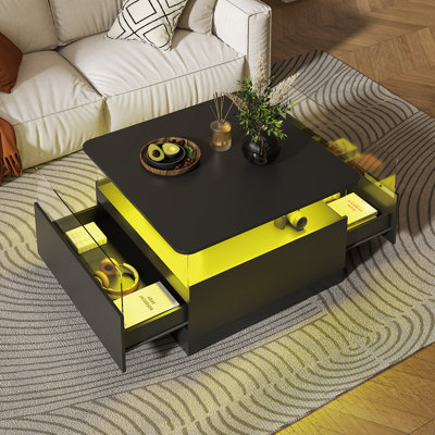 Pedestal Coffee Table with Storage