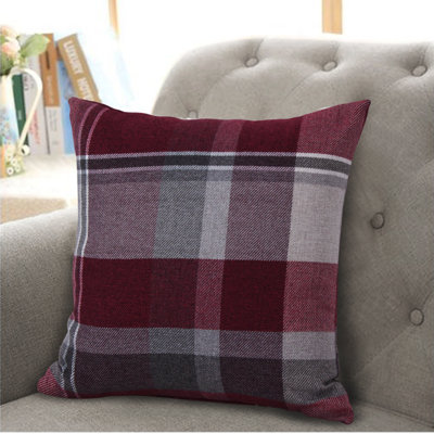 Maniscalco Plaid Square Cushion