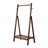 Heavy‑Duty Solid Wood Freestanding Clothes Rack, A‑Shaped Garment Hanger Stand with Bottom Storage Shelf & Side Hooks, Clothing Display Rack-1771404059