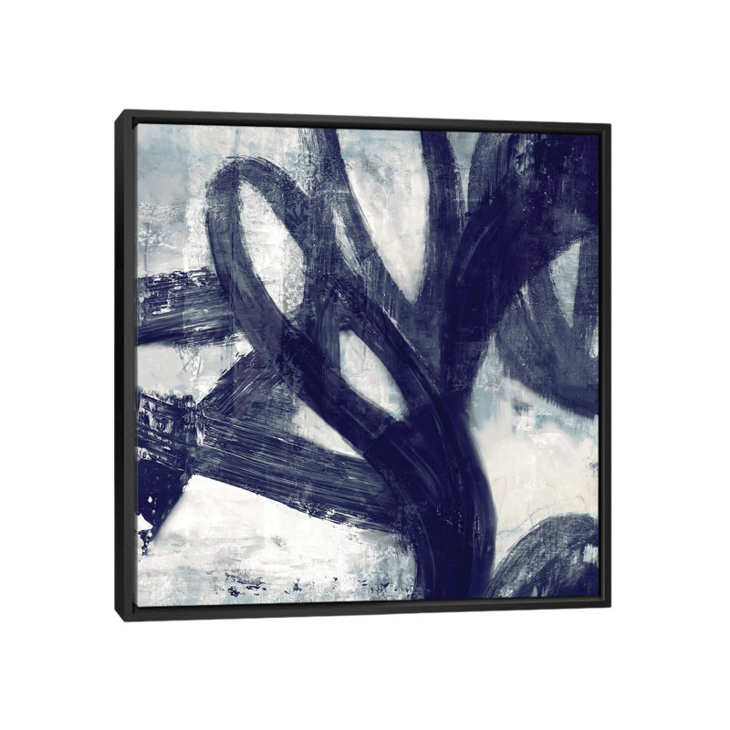 «Two Rings», reproduction sur toile, H 18 po x l 18 po x P 1,5 po, Toile avec cadre noir, Pas de tapis
