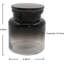 Organisateur de bocaux de rangement en verre H Halston Apothecary, rangement pour accessoires de salle de bain et de cuisine, solution élégante pour la maison, noir ombré-430019111