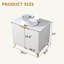 Ensemble de meuble-lavabo simple 30 po blanc moderne