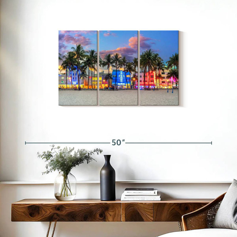 Rorry Ocean Drive Miami Sunset, 20" H x 33" W