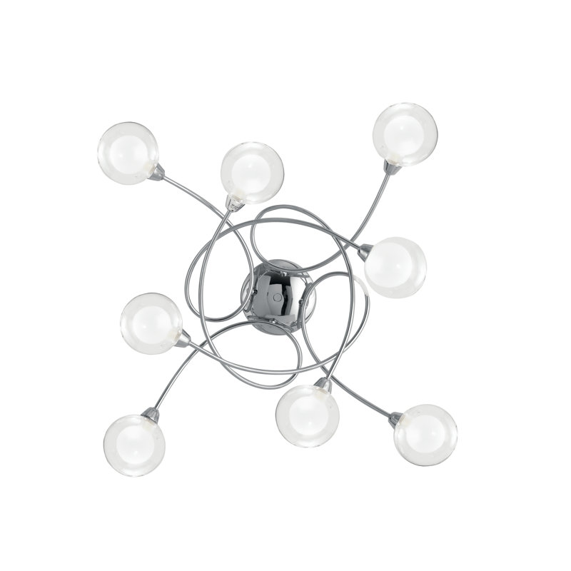 Lindbergh Glass Semi Flush Mount