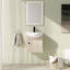 Meuble-lavabo mural simple 18 po avec comptoir en céramique