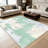Mint Green Abstract carpet-easy to clean, machine-washable, soft and comfortable; suitable for door mats, kitchens, living rooms, bedrooms, corridors, and laundry areas. Easy to clean, durable carpet for home decoration.-128973672