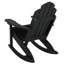 Chaise berçante d'extérieur en plastique Anette-486495643