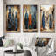 «Tribus d'Afrique Dogon Mali II», 3 pièces sur toile-462426853-462426856