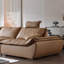Canapé modulaire en cuir véritable Camel