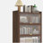 44'' Tall Metal 3 Flip Doors Cabinet, Bookcase with Storage-1648346648