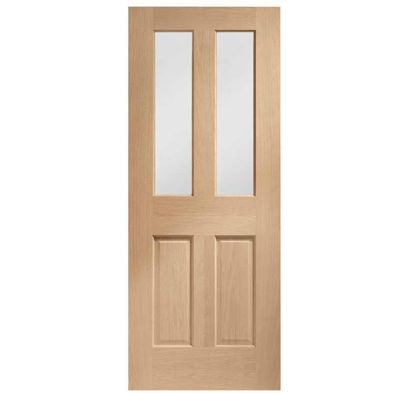 Internal Glazed Oak Malton Fire Door, 1981mm H x 838mm W x 44mm D
