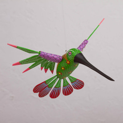 Colibri vibrant Bay Home Home ™, bois Alebrije Home