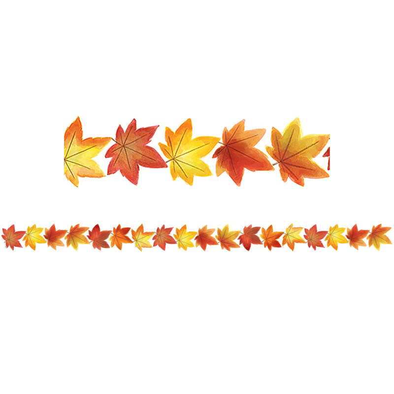 Bordure d'automne découpée