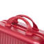 14 "/ 20" 2 pièces / ensemble dans un bagage à roulettes en ABS, avec serrure à combinaison et ouverture avant, étui à cosmétiques 14 "(rouge)