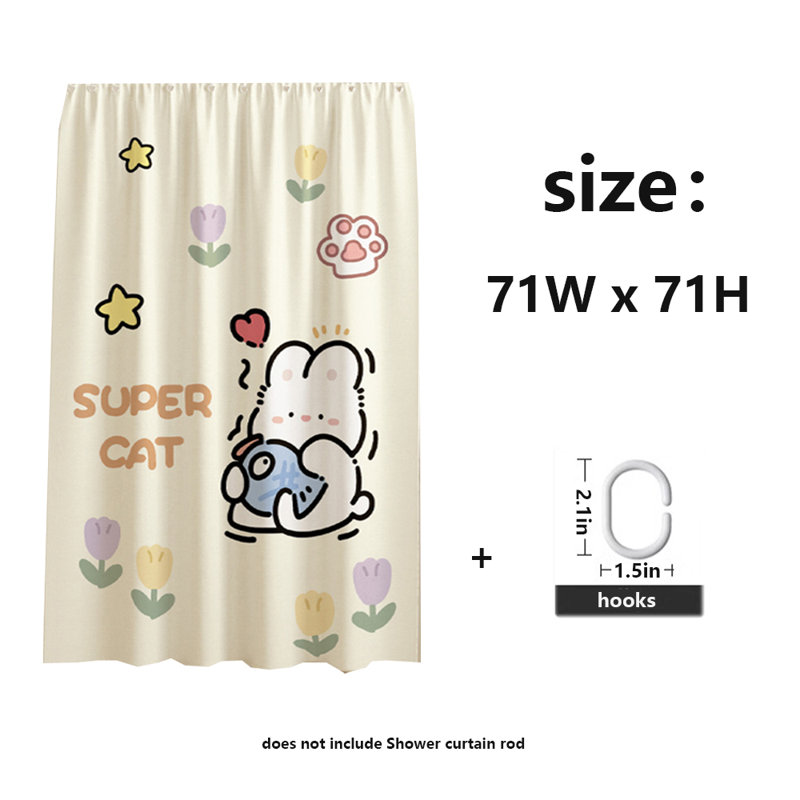 Rideau de douche en polyester