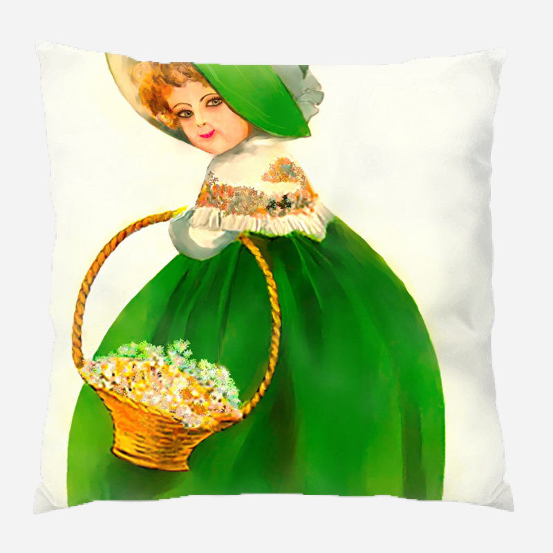 Coussin bougon Plante, Microsuède, Intérieur