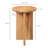 Shayne Solid Wood Abstract End Table-2092725010
