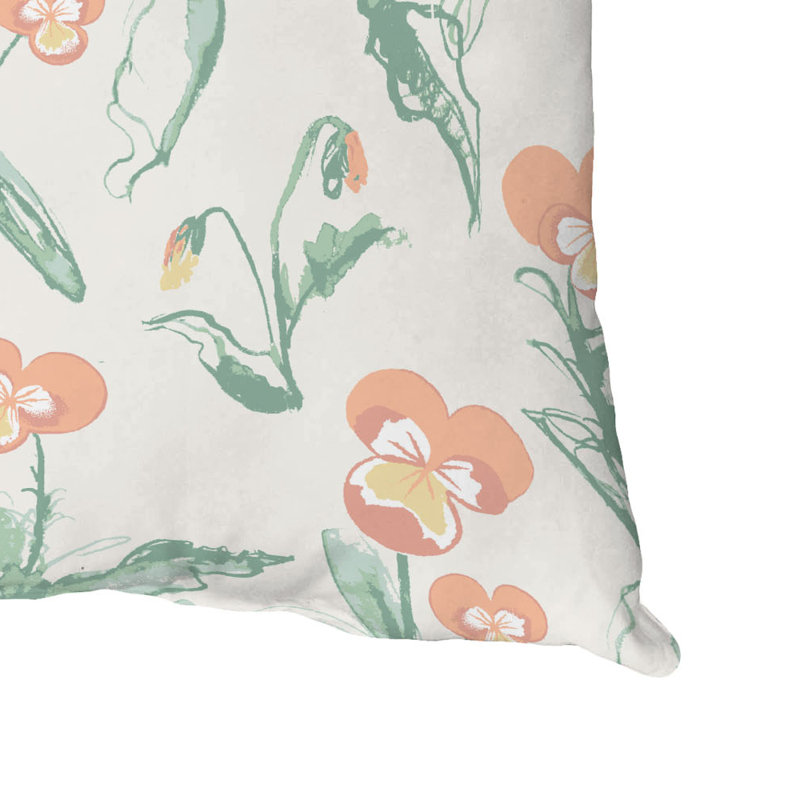  Housse de coussin carré et insert, Orange, 16" x 16"