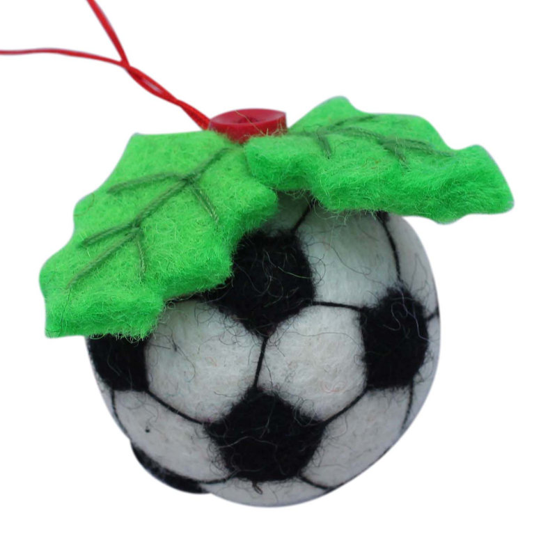 Figurine suspendue ornement boule de football