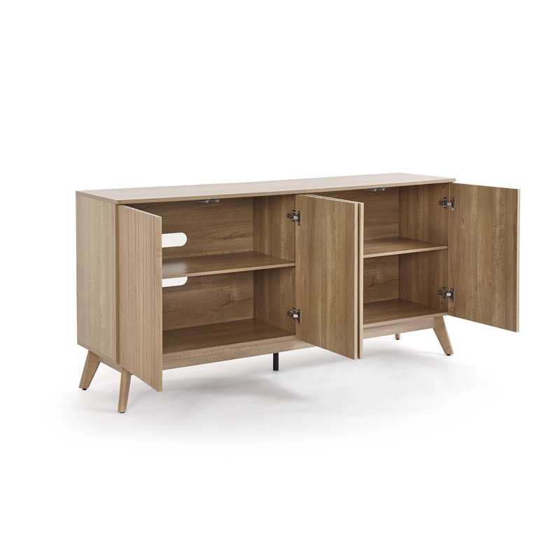 Meuble télé Delaney 66,93 po Mid-Century, ELMWOOD