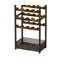 Mini table de bar multifonctionnelle avec porte-bouteilles d'angle et support de rangement-973109837