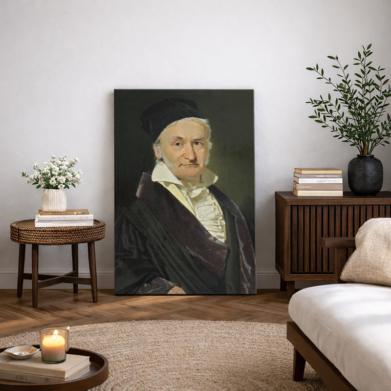 Distingué Elder Gentleman Portrait, H 48 po x l 32 po x P 1,5 po, Toile tendue