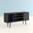 Liberty 53" Mid-Century Modern 5-Shelf TV Stand for TVs up to 50" in Black-1947027987