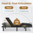 Adjustable Folding Bed with Thick Base Cushion with Remote Control, Perlita-1577675062