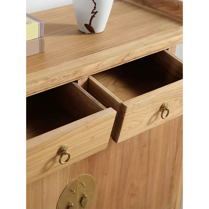 Nouvelle armoire d'appoint Zen chinois, Noyer
