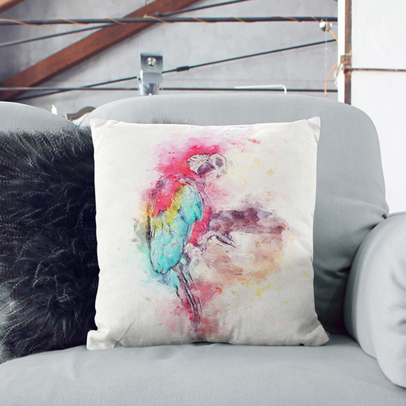 Square Throw Cushion, 55cm H x 55cm W x 20cm D