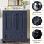 24" Modern Freestanding Solid Wood Bathroom Vanity, Sink Included-480866051-479757263